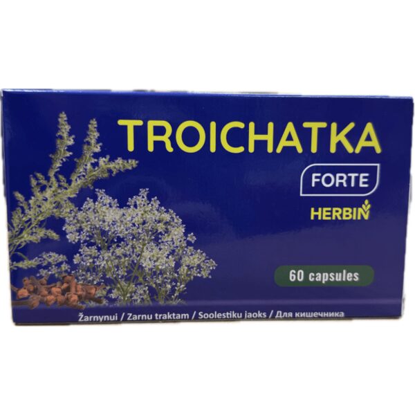 TROIČATKA FORTE ŽARNYNO VALYMUI NUO PARAZITŲ, 60 KAPSULIŲ